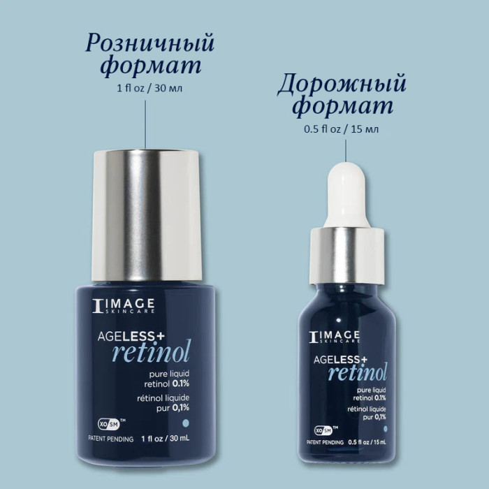 Сыворотка с ретинолом 0.1% lvl 1 дорожная (15 мл) AGELESS+ Retinol Pure Liquid Retinol