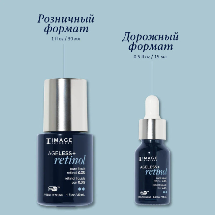 Сыворотка с ретинолом 0.3%  lvl 2 дорожная 15 мл AGELESS+ Retinol Pure Liquid Retinol